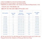 Bảng Giá Ổn Áp Lioa Model Sh-150V-250V