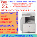 Máy Photocopy Canon Ir-2318L,Ir-2318L ,Ir-2318L Giá Cực Hot