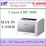 Máy In Laser Canon Lbp 3800 Chính Hãng, Giá Rẻ, Mới 92% + Bảo Hành Tận Nơi Chỉ Có Tại Tân Đại Thành Corp.