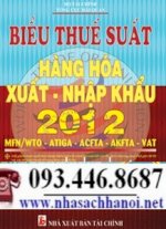 Bieu Thue Xuat Nhap Khau 2012, Bieu Thue Xuat Khau 2012, Bieu Thue Nhap Khau 2012
