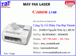 Fax Laser Canon L140 | Canon L140 Với 2 Chức Năng Copy Và Fax Giá Tốt