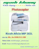 Máy Photocopy Ricoh Aficio Mp 161L, Ricoh Aficio 161L Giá Rẻ, Giao Hàng Tận Nơi.