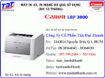 Máy In A3 Secondhand Canon Lbp 3800 , In Mạng Phù Hợp In Thiết Kế Trong Xây Dựng