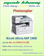 Máy Photocopy Ricoh Aficio Mp 1900 Giá Rẻ, Giao Hàng Miễn Phí.