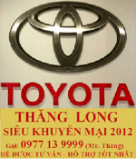 Giá Xe Toyota Altis 2012, Toyota Vios 2012, Toyota Innova 2012, Fortuner 2012...Tốt Nhất Miền Bắc - Toyota Thăng Long - Đại Lý Chính Thức Số 1 Toyota Việt Nam (