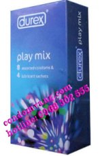 Bao Cao Su Durex Playmix(8 Bao Cao Su Và 4 Gói Gel Bôi Trơn)