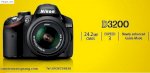 Nikon D3200  Lens Kit 18-55Vr Và 18-105Vr. New Nikon Dslr
