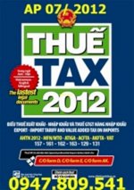 Biểu Thuế Xuất Nhập Khẩu 2012 ,2013  - Biểu Thuế 2012
