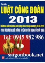 Luật Công Đoàn 2013,Sách Luat Cong Doan Moi Nhat