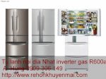 Tủ Lạnh Nội Địa Nhật Inverter National Nr-F401A-W , 6 Cửa, 150 Kwh/Năm, Điện 100V Điện 110V