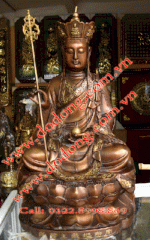 Tượng Phật Địa Tạng Bồ Tát,Phật Đồng Địa Tạng,Tượng Thờ Địa Tạng Bằng Đồng