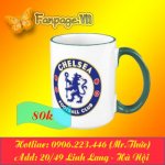 [Siêu Khuyến Mãi Quà Tặng 20-10]  In Logo Đội Bóng Lên Cốc Pha Lê- Chelsea - Quà Tặng Cho Các Fan Của The Blues