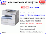 Máy Photocopy Kỹ Thuật Số, Laser Trắng Đen Ricoh Mp 1900 Hàng Chính Hãng