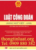 Luật Công Đoàn Song Ngữ 2013, Sách Song Ngữ Anh Việt