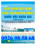 Luật Biển Việt Nam Năm 2012, Download, Luật Biển Việt Nam Mới Nhất