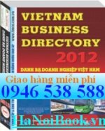 Bán Sách Danh Bạ Các Doanh Nghiệp Việt Nam Năm 2012, Mới Nhất