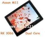 A!!!Máy Tính Bảng Khuyến Mại Chào Năm Mới 2013 Mua Máy Aoson M11Dual Core Sim 3G Online Với Màn Hình Ips 9.7Inch*1024X768 Pixels/Chip Dual Core Tốc Độ 1.6 Ghz/Ram 1Gb/Bộ Nhớ 16Gb