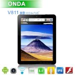 Máy Tính Bảng Onda V811 Dual Core - Màn Hình Ips Độ Nét Cao -Dual Core Cotex A9 Tốc Độ 1.5Ghz - Ram Ddr3 1Gb - Bộ Nhớ 16Gb - Ips 8 Inch * 1024X768 - Hàng Chính Hãng, Bảo Hành 1 Năm