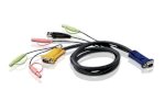 Aten 2L-5303U Usb To Sphd-15 Cable W/ Micro & Audio 3M