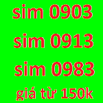 Sim 0903, Sim 0913, Sim 0983, Sim Hcm, Sim Ha Noi, Sim Hn- Gia Từ 150K