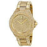 Đồng Hồ Michael Kors Camille Swarovski Crystal Encrusted Gold Ion-Plated Ladies Watch Mk5720