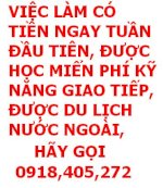 Viec Lam Cho Nguoi Lon Tuoi, Lh 0918405272 Để Đăng Ký