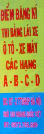 Điẻm Đăng Ký Thi Bằng Lái Xe Ô Tô Xe Máy Các Hạng