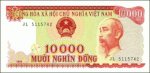 Bán Tiền May Mắn 10000 Giấy Đỏ Vietnam