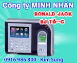 Máy Chấm Công Vân Tay Ronald Jack T6-C , Giao Hàng Tận Nơi, Lh Kim Sung: 0916 986 800-08.39848053