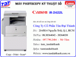 Bán Máy Photocopy Canon Ir 2422L , Photo A3 Canon Ir-2422L Giá Chính Hãng