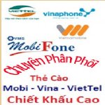 Thẻ Cào Điện Thoại Giá Sỉ Mobi- Viettel - Vina