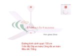 Quạt Điện Treo Trần Dân Dụng Thông Dụng Gia Đình, 3 Cánh, Hộp Số, Màu Trắng Sữa Kdk A60Zk & M60Xg (5 Tốc Độ) – Nhật Bản