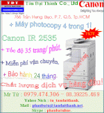 Máy, Photocopy, Canon Ir 2535, Canon Ir-2545, Canon Ir-2535, Canon Ir 2545, Giá Rẻ Nhất, Miễn Phí Dịch Vụ 12 Năm!