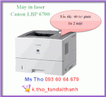 Máy In Laser Canon Lbp 6700, Canon 6700, Máy In Canon Lbp 6700 In 2 Mặt Nhập Khẩu Nguyên Kho Còn Mới 85% Giá 6.500.000, Vui Lòng Liên Hệ Ms Tho 093 60 64 679