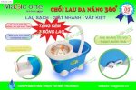 Chổi Lau Nhà Đa Năng 360 Độ Magic One Mg90A Với Chức Năng Xoay Tay Tiện Lợi