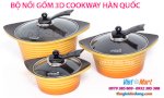 Bộ Nồi Gốm 3D Cookway, Bộ Nồi Gốm 3D Cookway Hàn Quốc Giá Rẻ Nhất, Bộ Nồi Gốm Cookway Hàn Quốc Cao Cấp, Bộ Nồi Cao Cấp Hàn Quốc, Nơi Bán Bộ Nồi Gốm Cookway Rẻ Nhất, Bộ Nồi Cookway An Toàn Cho Sức Khỏe