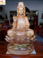 Tượng Phật Quan Âm Gỗ Hồi (Pqa102)