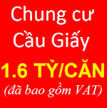 Bán Chung Cư Cầu Giấy Giá Chỉ Từ 1,6 Tỷ/Căn (Đã Gồm Vat)