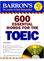 600 Essential Words For The Toeic – 3Rd Edition - Photo - Gía Rẻ