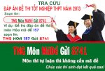 Tra Cứu Đáp Án Đề Thi Tốt Nghiệp Thpt 2013 Nhanh Nhất, Chính Xác Nhất