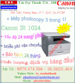 Máy Photocopy, Canon Ir 1024, Canon Ir-1024, Canon 1024, Bảo Trì 7 Năm & Bảo Hành 24 Tháng, Giá Rẻ Nhất