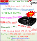 Máy Chiếu, Projector, Optoma X 2215, Optoma X2215, Optoma X-2215, Tặng Kính 3D Zd301, Màn Chiếu...