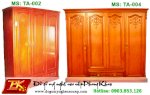 Tủ Quần Áo Gõ Đỏ 2 Cánh, 3 Cánh, 4 Cánh Đẹp