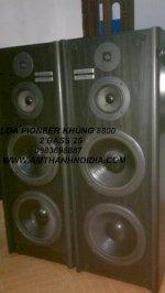 Bán Đôi Loa Pioneer 8800 Khủng 2 Bass 25Cm