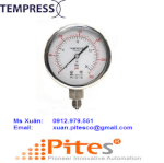 Đồng Hồ Đo Áp Suất Tempress|Safety Pattern Pressure Gauge|A29– Plus Line|0-20Bar|Pitesco