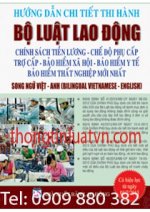 Sách Bộ Luật Lao Động Song Ngữ Anh Việt 2013