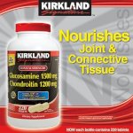 Kirkland Signature -Glucosamin 1500Mg Chondroitin 1200Mg Kirkland 220Viên-Tác Dụng Đối Với Xương Khớp