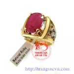Nhẫn Nam Vàng 18K,Nhẫn Ruby,Nhẫn Đại Bàng