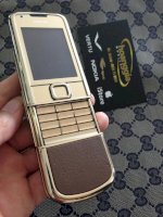 Hãng Nokia Bán Dong Điện Thoại Cao Cấp Nokia 8800 Gold Diamond Arte Vàng Da Nâu