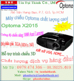 Máy Chiếu Optoma X2015, Projector Optoma X-2015,  Optoma X2015, Optoma X-2015, Trình Chiếu Full 3D, Tặng Kèm Kính 3D Z302, Miễn Phí Lắp Đặt